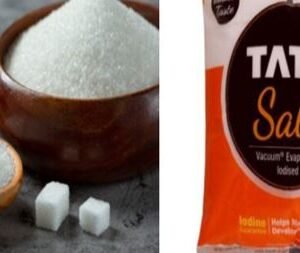 Sugar salt and Jaggery